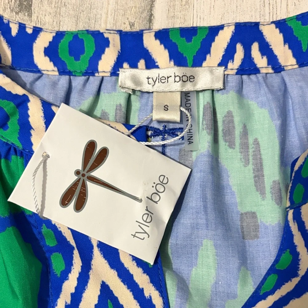 Tyler Boe Kelsey Cotton Graphic Dress Size Small - Picture 9 of 11